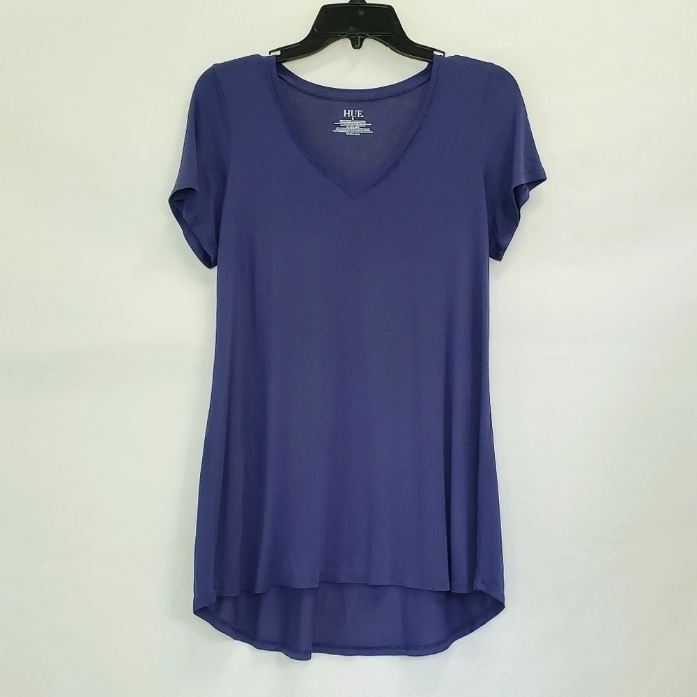 Hue navy blue short sleeve top